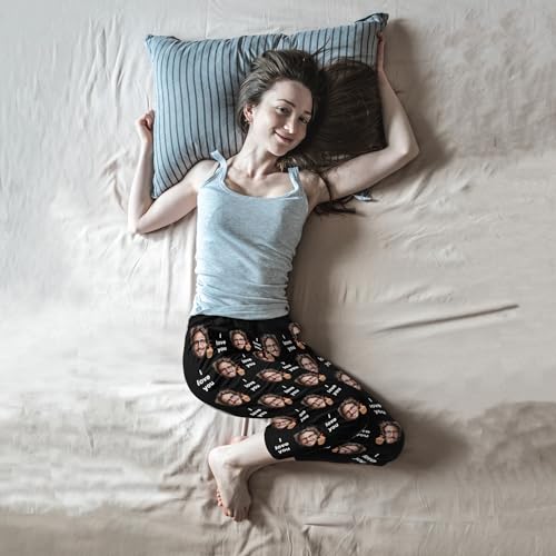 Custom Face Pj Pants for Men Women,Personalized Unisex Photo Sleepwear Pajama Bottom Customized Christmas Gifts for Him Her4