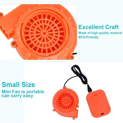 ZISUEX USB Mini Fan Blower Potable Inflatable Costume Fan for Halloween Inflatable Dinosaur Costume, Fancy Dress, Mascot Head,Party Inflatable Cosplay Jumpsuit by ZISUEX - Image 4