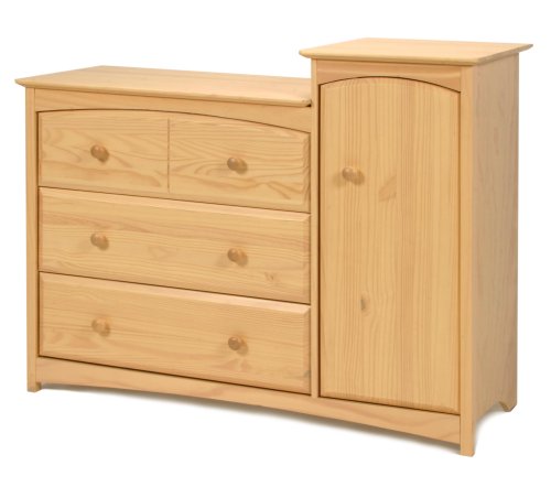 Storkcraft Beatrice Combo Tower Chest, Natural Stain (Discontinued by Manufacturer)