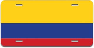 SignMission Colombian Flag Aluminum License Plate | License Plate 12" X 6" Fits Any Car, Truck, SUV, RV, or Trailer | Made in The USA