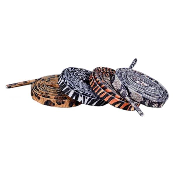 BelleVive - Cordones Con Estampado De Leopardo, 2 Pares (140 Y 160 Cm), Diseño Animal Colorido Para Zapatillas Y Calzado Casual