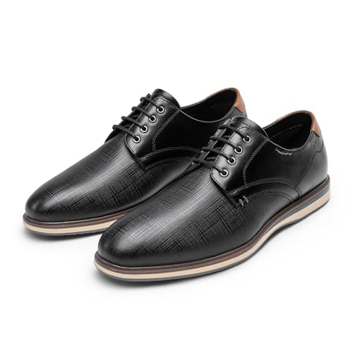 Men's Casual Dress Shoes Oxfords 11 Black-pu