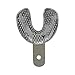 Metal Dental Impression Trays Set Perforated Upper & Lower Edentulous Stainless Steel (X-Small Perforated)