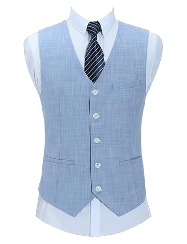Gilet de costume de lin élégant pour homme gilet haut de gamme de cérémonie