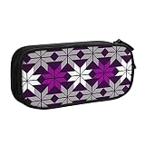 YINGD Trousse à crayons Asexual Pride Origami Starburst Grande capacité 2 compartiments Sac de rangement pour adolescents et étudiants A, couleur, 21.00cm*10.5cm*5.00cm, Ensemble cartable