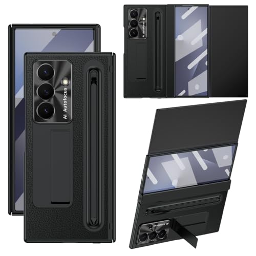 Coque Samsung Galaxy Z Trifold avec porte-stylet S Pen et protection charnière noire
