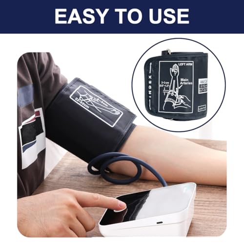 GXGM Manga Tensiómetro 22-52 cm, Compatible con Tensiómetros Automáticos y Digitales, Reemplazo para Monitoreo de Presión Arterial en Casa - imagen 5