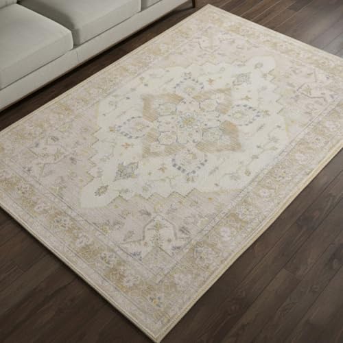 Muddy Mat® Champagne 3ft x 5ft Washable Area Rugs for