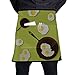 JINCAII Grembiule da Ristorante Cameriera Uova Fritte Pane tostato Pomodoro Grembiule colorato con Grande Tasca Unisex per Cucina BBQ Disegno