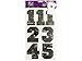 bulk buys Distressed Iron-On Numbers - Pack of 48