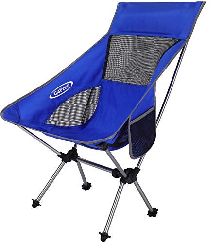 G4Free Portable Camping Chairs, Medium Size Ultralight Folding Compact Chair Heavy Duty 265lbs