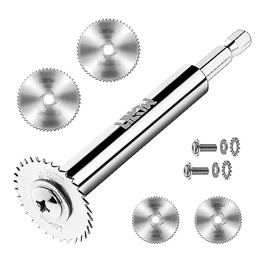 LitKiwi PVC Pipe Inside Cutter(4Pcs Saw Blades) with 1/4" Hex Shank,Plumbing Inside Cutter Internal Plastic ABS Pipe Cutter,1-1/4" & 1-3/4" Or Larger Diameter