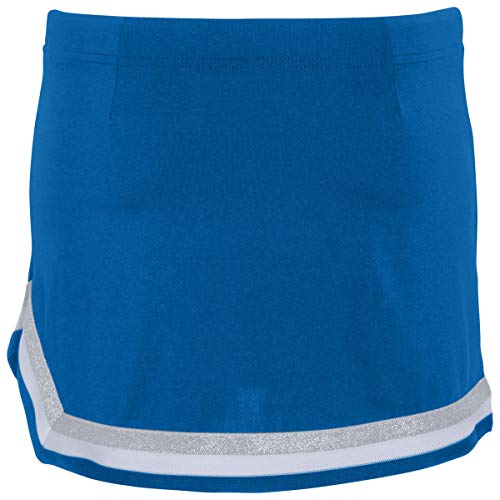 Augusta Sportswear Girls Pike Skirt M Royal/White/Metallic Silver