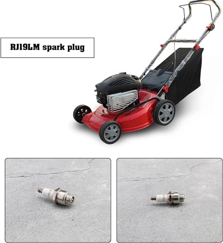 Rj19Lm Zündkerze 3 Stück 4-Takt Rasenmäher Zündkerzen Freischneider Zündkerzen für Champion Rj19Lm BR2LM Motorgeräte 3121-C5-0041