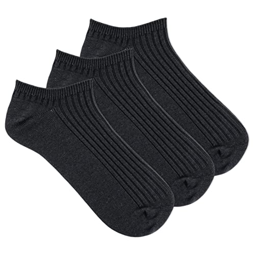 Image of K. Bell Women's Ribbed Repreve No Show Socks - 3 Pair Pack - Fashion Essentials Low Cut Sock
