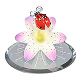 Handcrafted Glass Baron LilyBug Ladybug Figurine