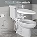 RADAAB Bidet Attachment with Non-Electric Retractable Nozzle for Toilet, Adjustable Pressure and Feminine Wash - Bathroom Accessory for Hygiene and Comfort
