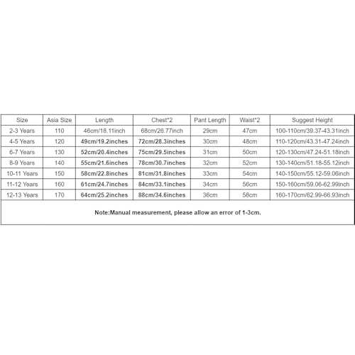 Forlcool Ninja Kidz Kids Summer 100% Cotton T Shirts and Shorts 2pcs Clothing Sets Boys Girls Casual Sport Suits