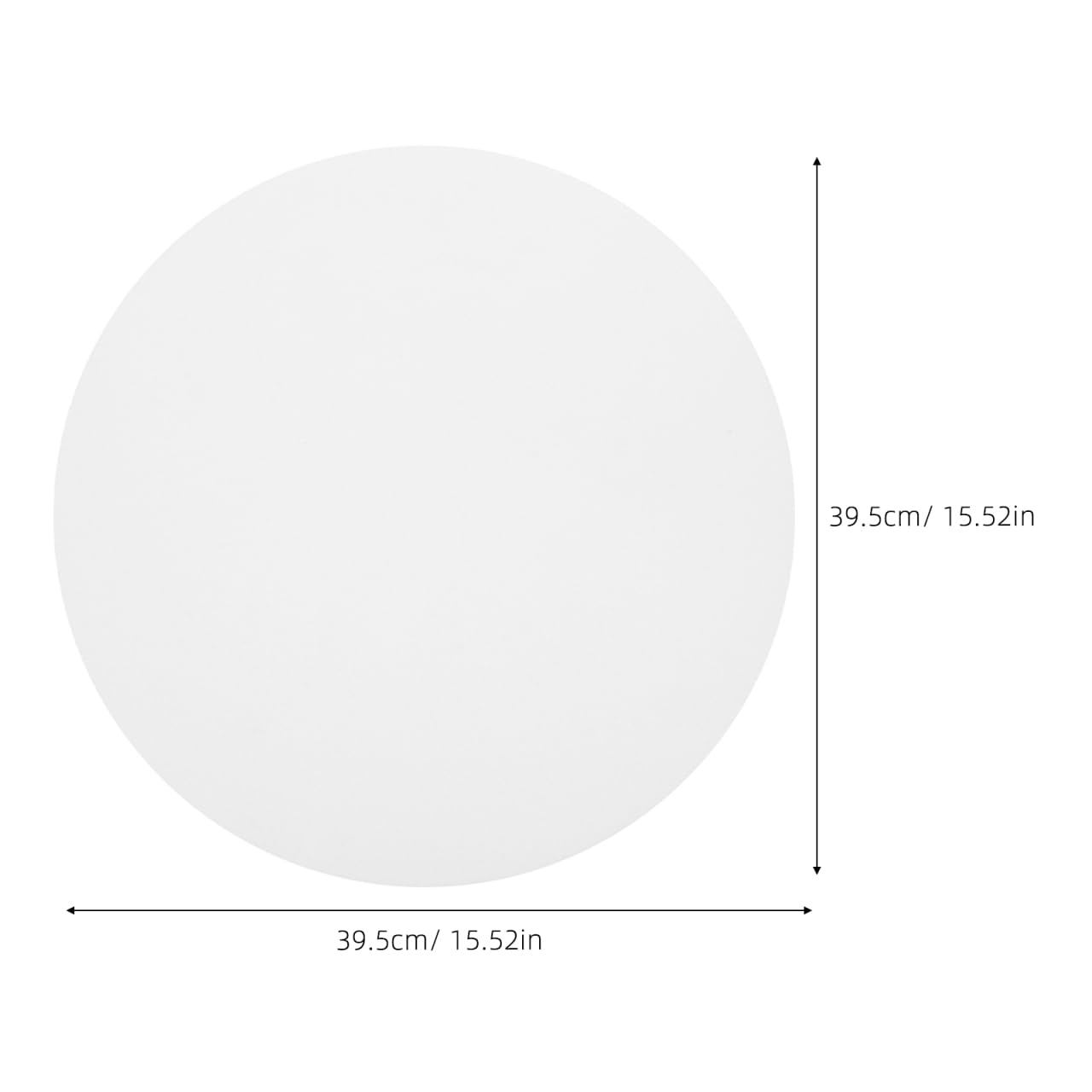 SHINEOFI Cache Plafonnier Rond 15.55 Pouces En Acrylique Blanc Diffuseur De Lumière Pour Éclairage De Plafond Encastré Abat-Jour Anti-Éblouissement Facile À Installer Et Nettoyer