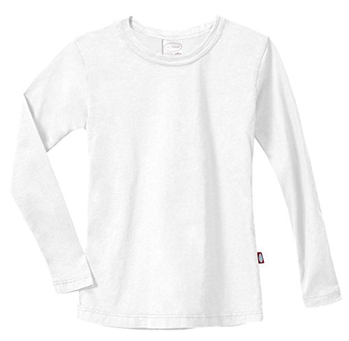 Image of City Threads Girls Long Sleeve Tee Sensory Friendly for Sensitive Skin SPD- School Base Layer Fall and Winter