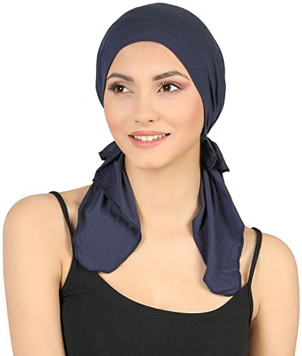 Deresina Vorgebunden Chemo Bandana (Denim) Cover