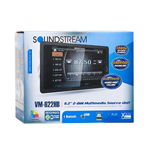Soundstream VM-622HB Digital Media Receiver / 6.2", 2-DIN, with Bluetooth 4.0 & MHL