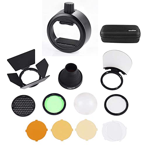 New Product Godox Flash Diffuser Light Softbox Speedlite Flash Accessories Kit S-R1 & AK-R1 with Universal Mount Adpater for Canon, for Nikon, for Sony Speedlight and YONGNUO Speedlite