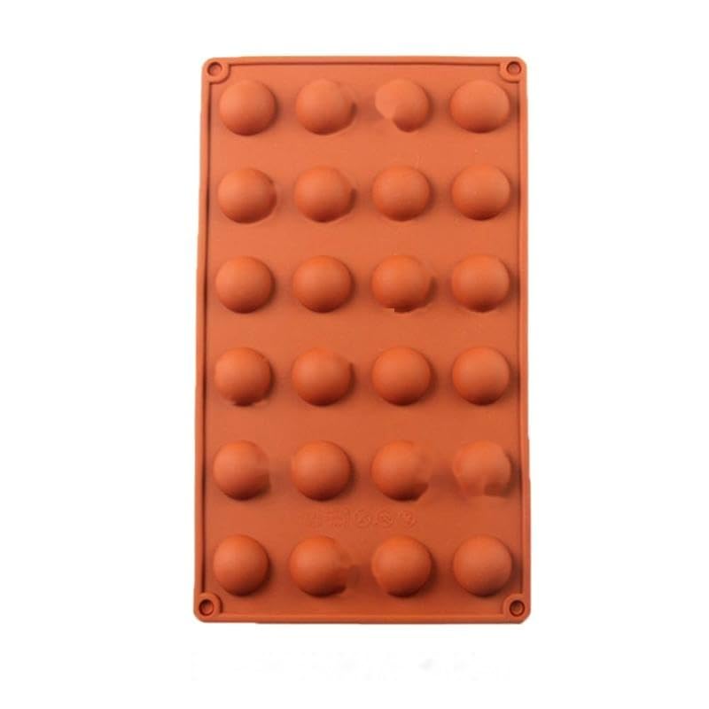 24 Cavity Stereo Round Silicone Cake Mould Mini Half Sphere Baking Molds Cupcake Mold for Dessert Pudding Kitchen