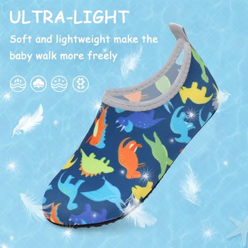 Image of ANLUKE Kids Boys Girls Water Shoes Barefoot Aqua Socks Fast Dry Beach Swim Outdoor Sports Shoes for Toddler