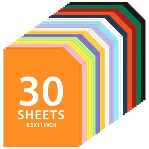 Cartulina de colores de 8.5x11 pulgadas para manualidades y proyectos escolares de 15 tonos