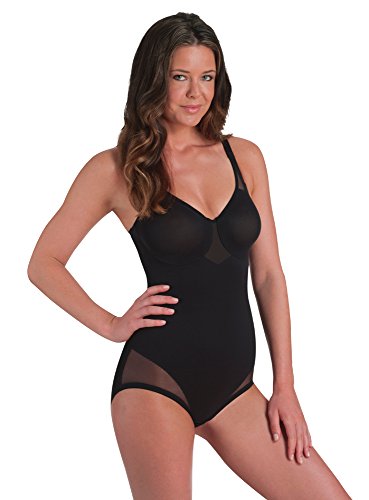 Miraclesuit Shapewear Women's Extra Firm Sexy Sheer Shaping BodyBriefer Black Body Shaper 36B