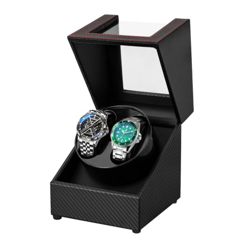 Image of Watch Winder for Automatic Watches,Automatic Watch Winder Box,Double Watch Winder for Women's and Men's Watches with Quiet Japanese Mabuchi Motor
