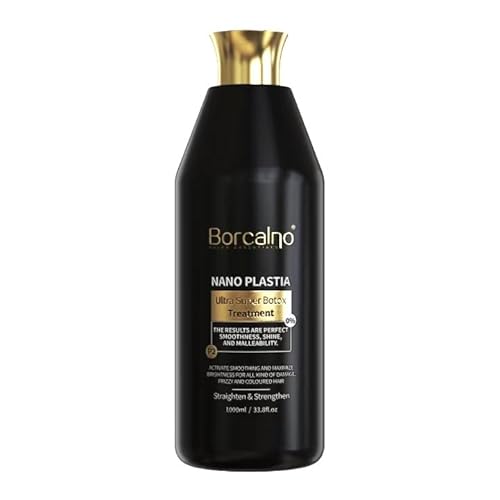 Borcalno Nano Plastia Treatment for Hair Straightening and Strengthening, Professional Use, 1000 ml.