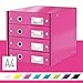 Produktbild Leitz, Schubladenbox, Pink, 4 Schubladen, A4, Click & Store, 60490023