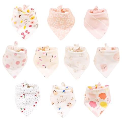 DMSELL 10 Pack Baby Bandana Dribble Bibs Cover