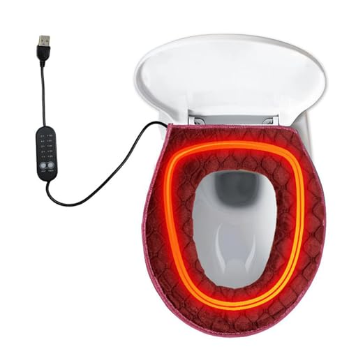 Almohadilla calefactada para inodoro elimina el frío del asiento con su panel de 5 niveles 5