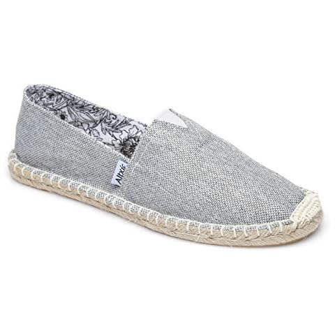 Altxic Men's Comfort Canvas Slip on Espadrilles Flat Grey 8.5 UK Cover