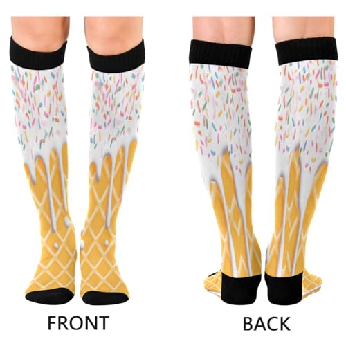 ALAZA Cat Kitten Lovely Stylish Compression Socks for Women Men Unisex Knee High Stockings for Running Athletic2