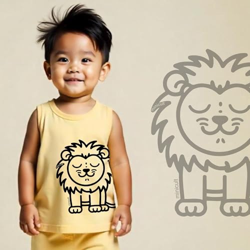 Image of minicult Basics Cotton Baby Vests in Solid Colors (Multicolour)(Pack of 5)(0-3 MTS)