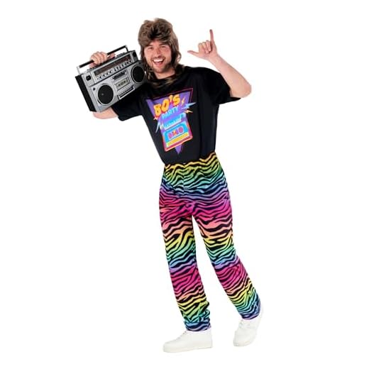 Morph Disfraz De Los 80 Hombre, Disfraz Años 80 Hombre, Disfraces Años 80 Hombre, Disfraz Ochentero Hombre, Disfraz Retro, Disfraz Carnaval Hombre Talla 2XL