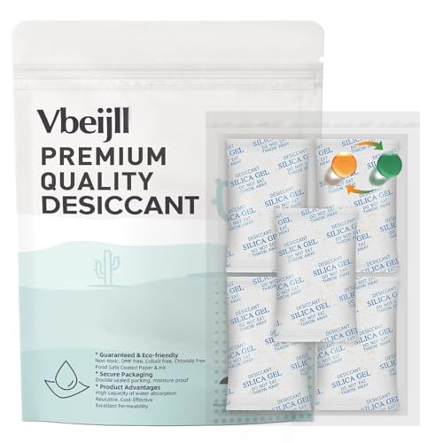 2 Gram Color-Indicating Silica Gel Packets (50 Pack)