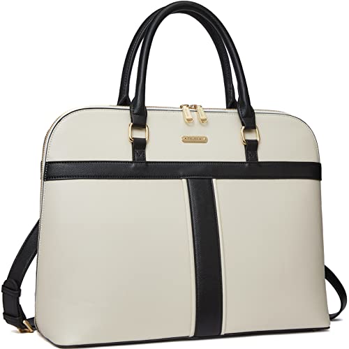 Image of Telena Laptop Tote Bag for Women, 15.6 Inch Shoulder Tote Bag Leather Briefcase for Women, Large Capacity Handbag Bags | 15.6 Inch