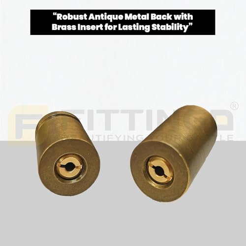Image of 3 Inch Door Stopper Pipe Magnetic /Stopper for Main Door /Stainless Steel Heavy Duty Magnet Door Stops /Door Back Stopper for Home /Office /Hotels - (Pack of 2) - Antique Finish