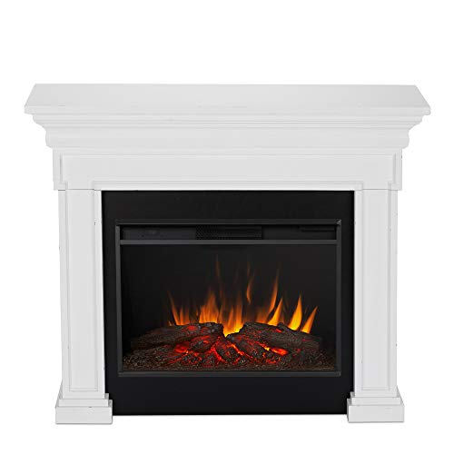 Real Flame Emerson Grand Electric Fireplace, Rustic White #TOP1