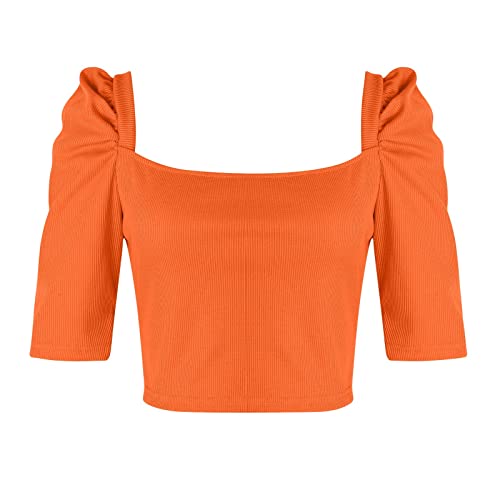 Skims Dupe Túnica Slim Camiseta Meninas Manga Curta 2023 Gola Redonda Crochê Básico Camisa Camisole