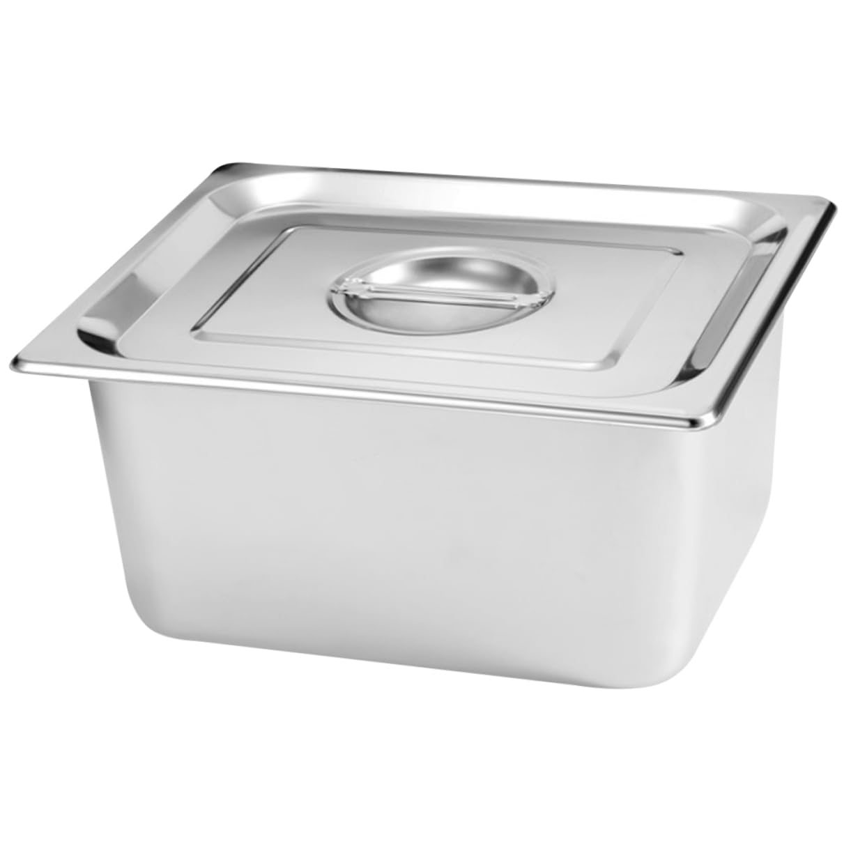 DECHOUS Porta Cibo Da Buffet in Acciaio Inox 4 Scomparti 26,5x16,2x15 Cm Con Coperchio Vassoio Da Portata Per Catering Feste Ristoranti Cucina Professionale