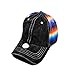 JP Adjustable Criss Cross Ponytail Hat Messy High Bun Womens Baseball Cap (Serape Stripes Aztec), One Size