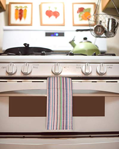 Urban Villa Dinner Napkins Dobby Stripes Cloth Napkins Set Of 12 Pink Multi Color Dinner Napkins 20X20 Inches 100% Cotton Dinner Napkins Over Sized Cloth Napkins With Mitered Corners Dinner Napkins #TOP2