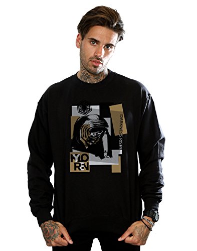 Star Wars Men's The Last Jedi Kylo Ren Patchwork Sweatshirt XX-Large Black