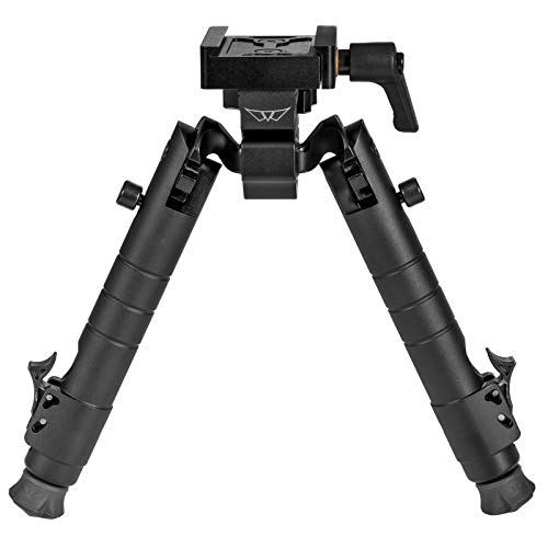Warne Scope Mounts 7902M Precision Bipod, Arca Rail Interface, One Size Warne Scope Mounts 7902M Precision Bipod, Arca Rail Interface, One Size
